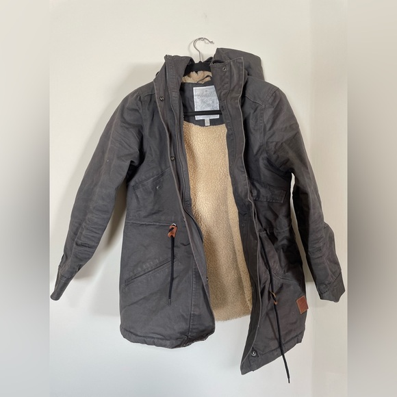 Grey Sherpa Lined Element Jacket - size M - Picture 1 of 6